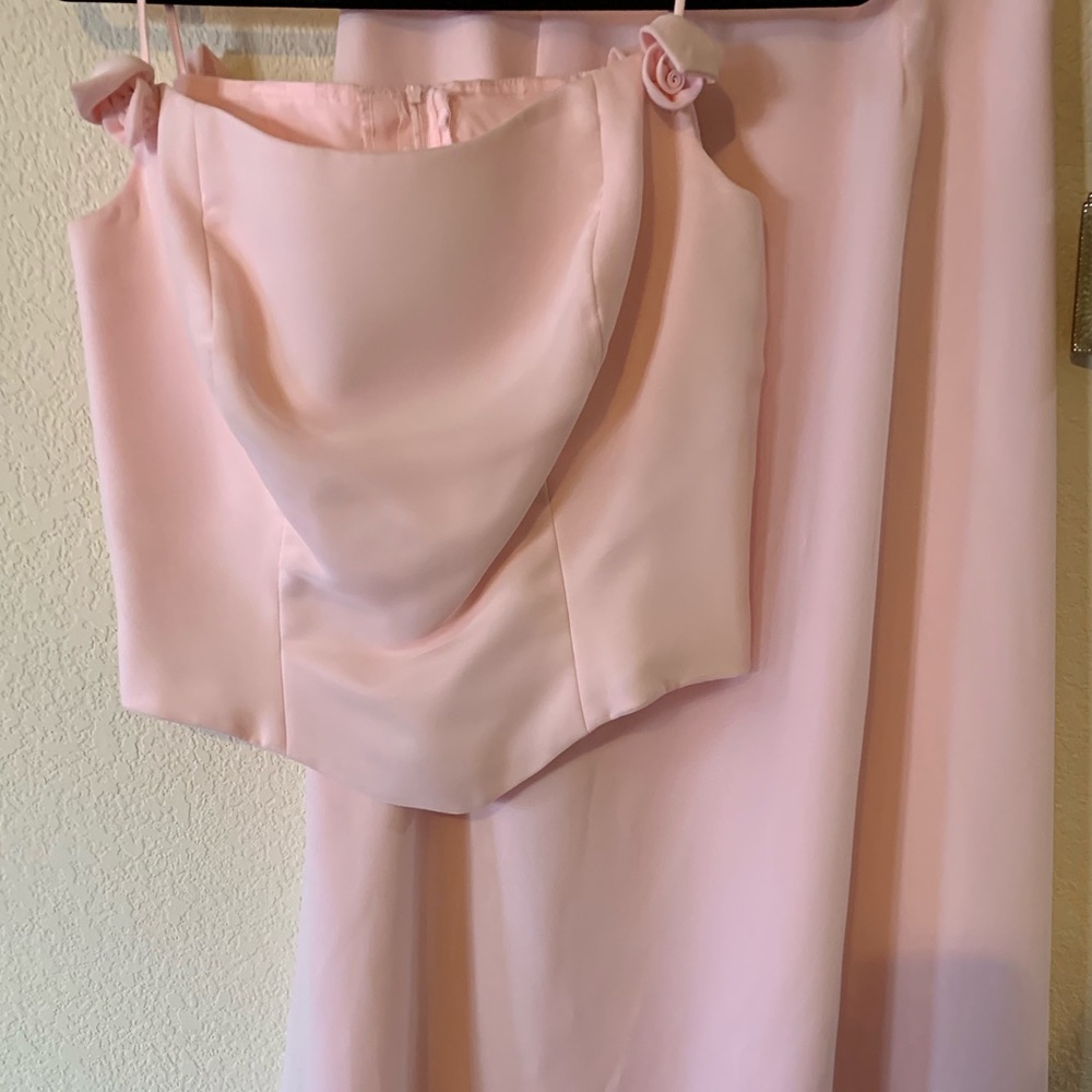 Two piece prom dress